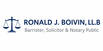 Ronald J. Boivin, LL.B, Barrister, Solicitor and Notary Public